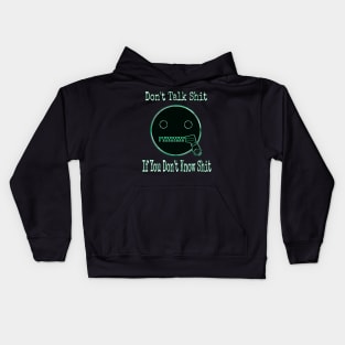 Be Quiet (green) Kids Hoodie